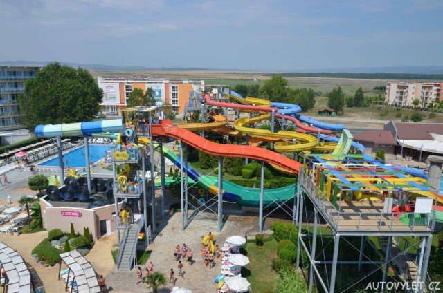 Celkový pohled na aquapark Action Nesebar